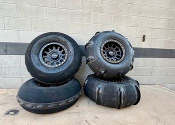 Method 15x7 15x10 Beadlock Wheels 4x137 4x156 6x5.5 & SAMD Craft Tires 32” 11 Paddle Tires FOR SXS UTV (We Finance)