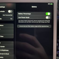 100 Percent battery health.  iPad Mini.  4th Generation. Open Box. No Scratches Perfect