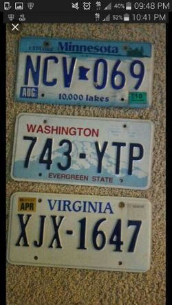 Plates for collection $20 Each