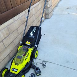 Ryobi 13" Cordless Battery Walk Behind Push Mower 