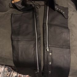 Harley Davidson Almost New , Never Worn Black Leather Chaps