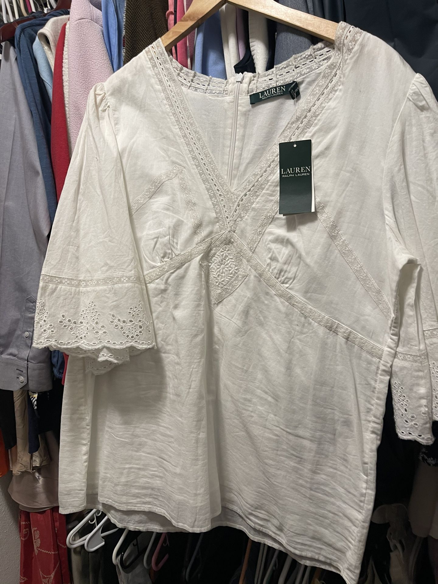 Brand New  W/tags- Ralph Lauren Women’s Dress Up Blouse (shirt)  Retails $115