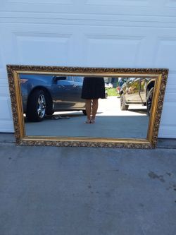 Wood  mirror