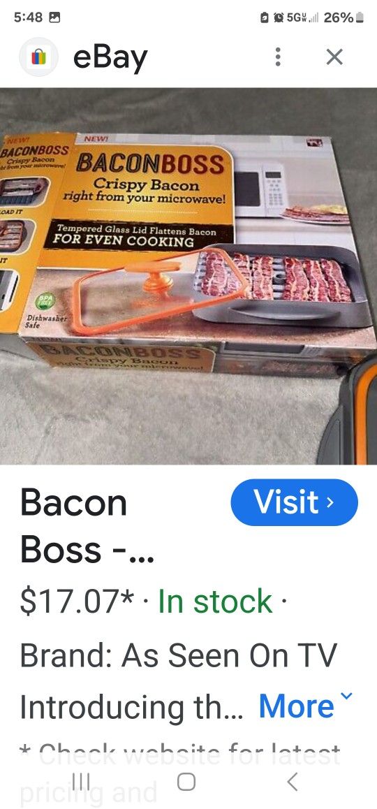Bacon Boss New In Box $15