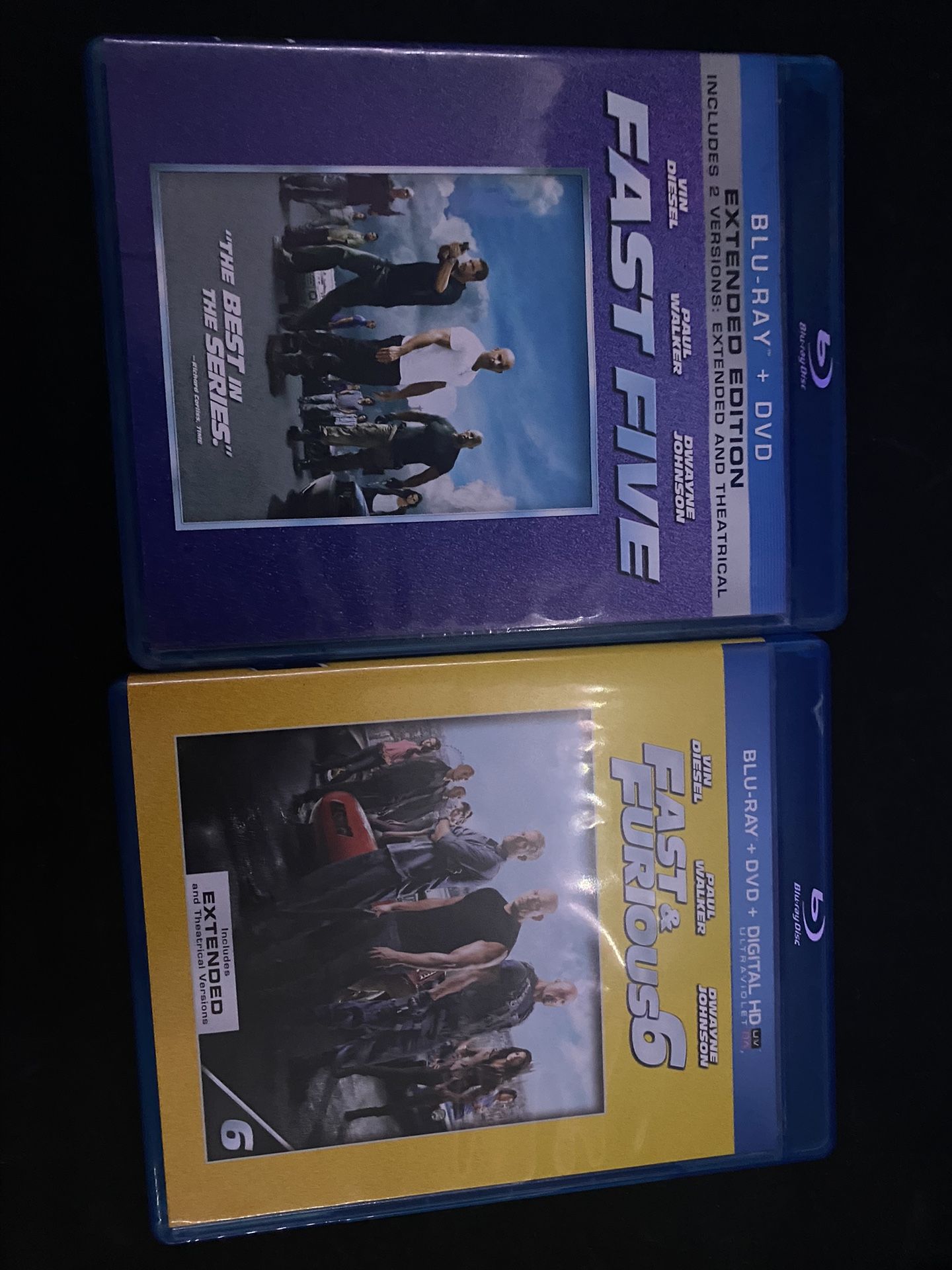 Fast and furious 5 & 6 blu ray