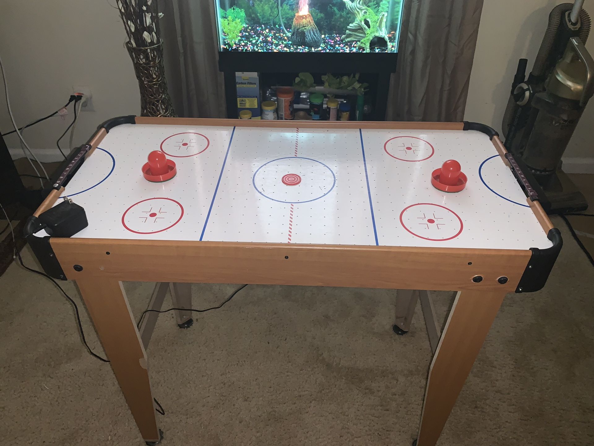 Kids air hockey table