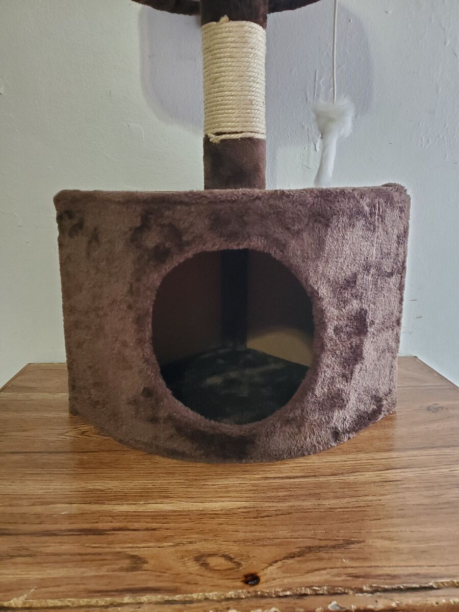 Cat Playhouse Brown For Small Cats
