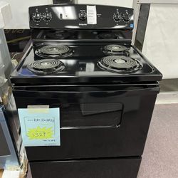 Stove, Hotpoint 30” Range , RBS330DRBB With Warranty