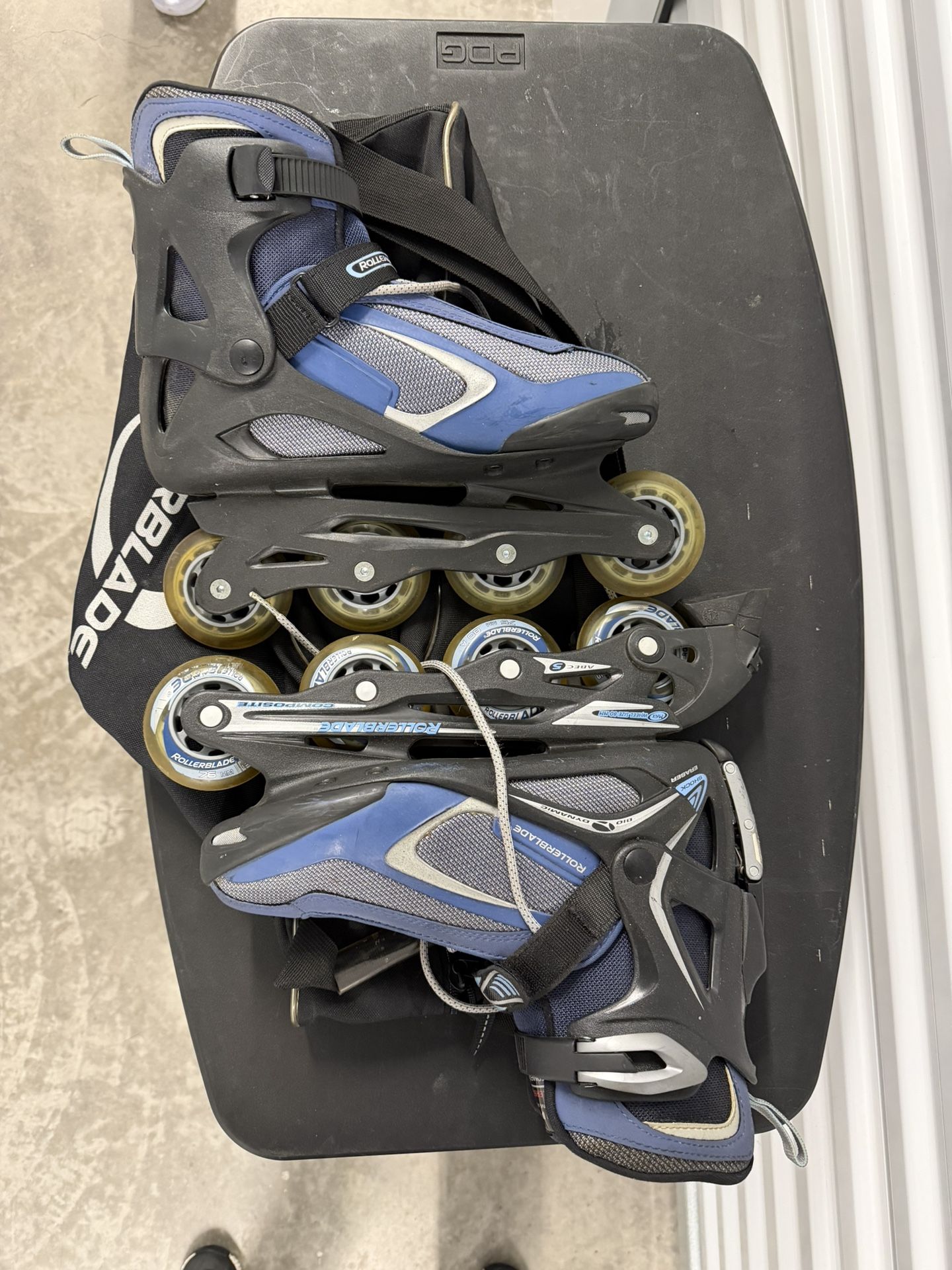 Rollerblade Zetrablade Womens Sz 9 US Inline Skate Blue/Grey