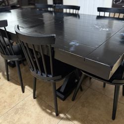 Black Dining Table For 8