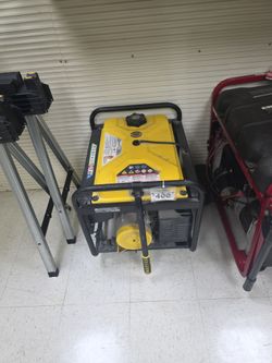Yellow and Black Portable Gas Generator
