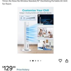 Brand new in box portable air conditioner water cooler evaporative cooler