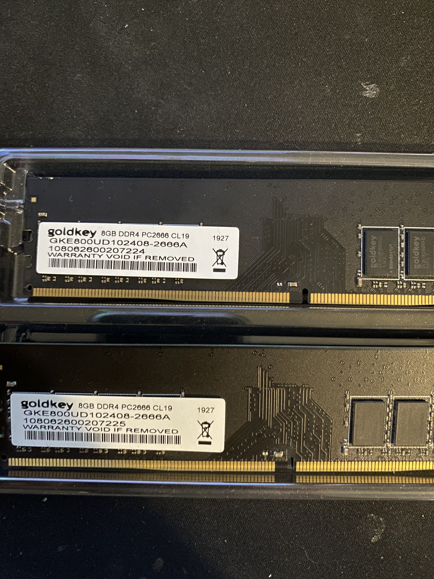 Ram 8gb DDR4 2 Sticks