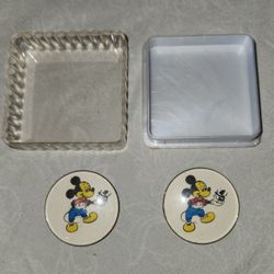 Set of 2 Rare Vintage Mickey Mouse Pins - USSR