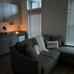 Alanis Bay Gray Sofa Chaise