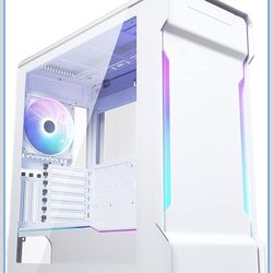 Phanteks Evolv X EATX Mid-Tower, Aluminum, Tempered Glass, DRGB, Matte White