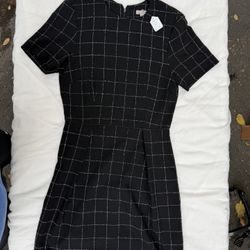Black and white plaid dress(Medium) 