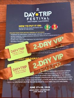 Day trip vip wristband