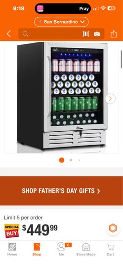 24 “ beverage cooler New includes keys! $250 today only
