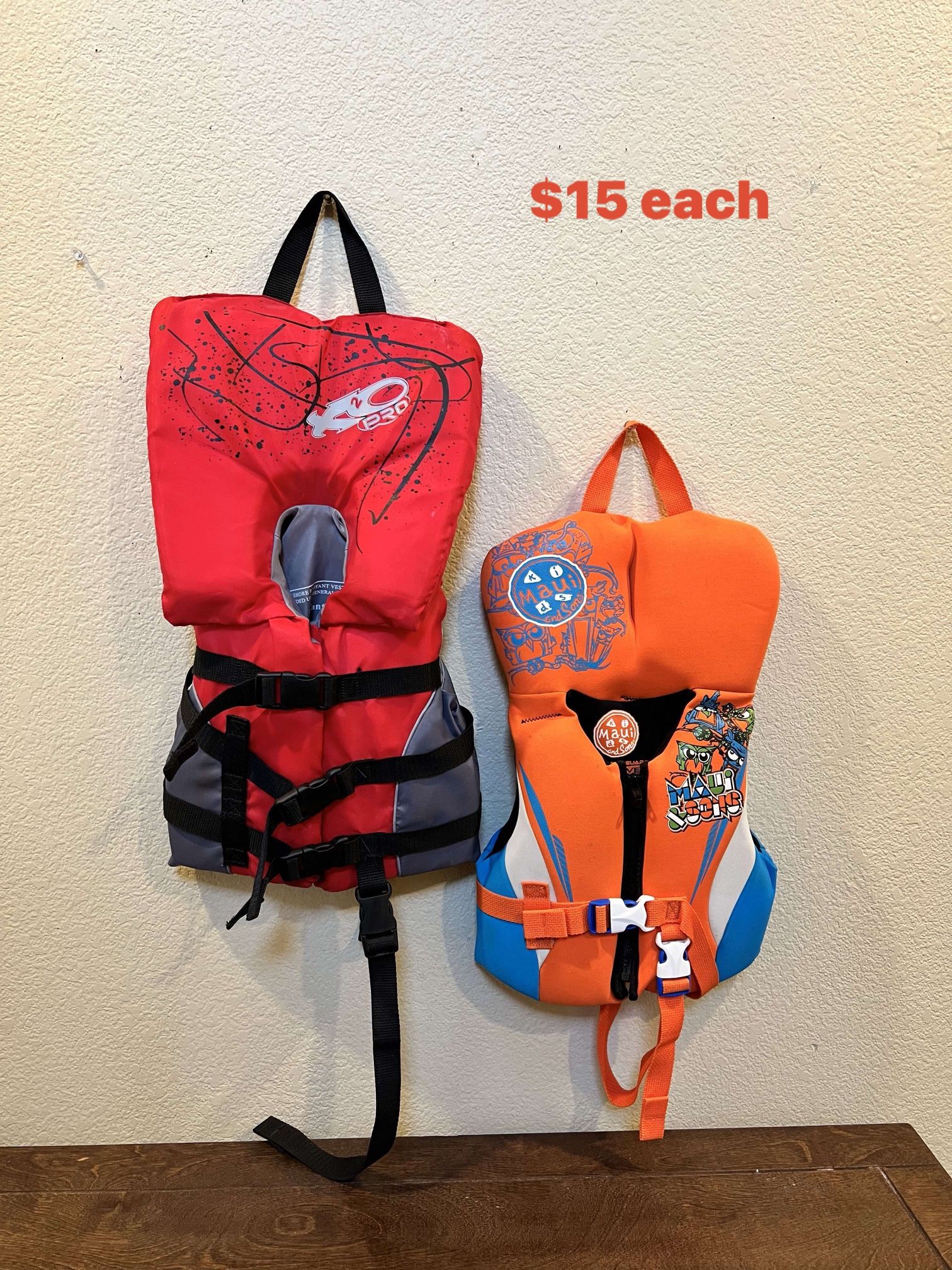 Infant Pool Vest $15 Each