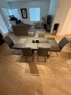 dining table with chairs