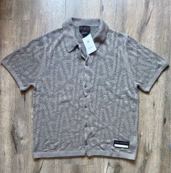 A Ma Maniere AMM Jordan Shooting Button Up Mens Size Large