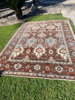 Quince wool hand-knotted rug 9x12