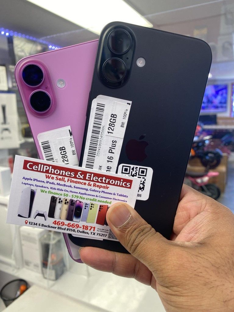Iphone 16 Plus 128gb Factory Unlocked On Payments With $50 Down