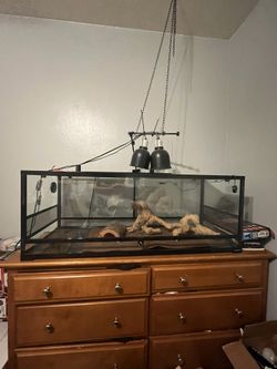 Repti Zoo 67 Gallon Reptile Enclosure w/ 24” Uvb Hood