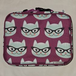 New Bentology Bento Nerd Cat Lunchbox And Box Sets (2 Sets, 1 Bag)
