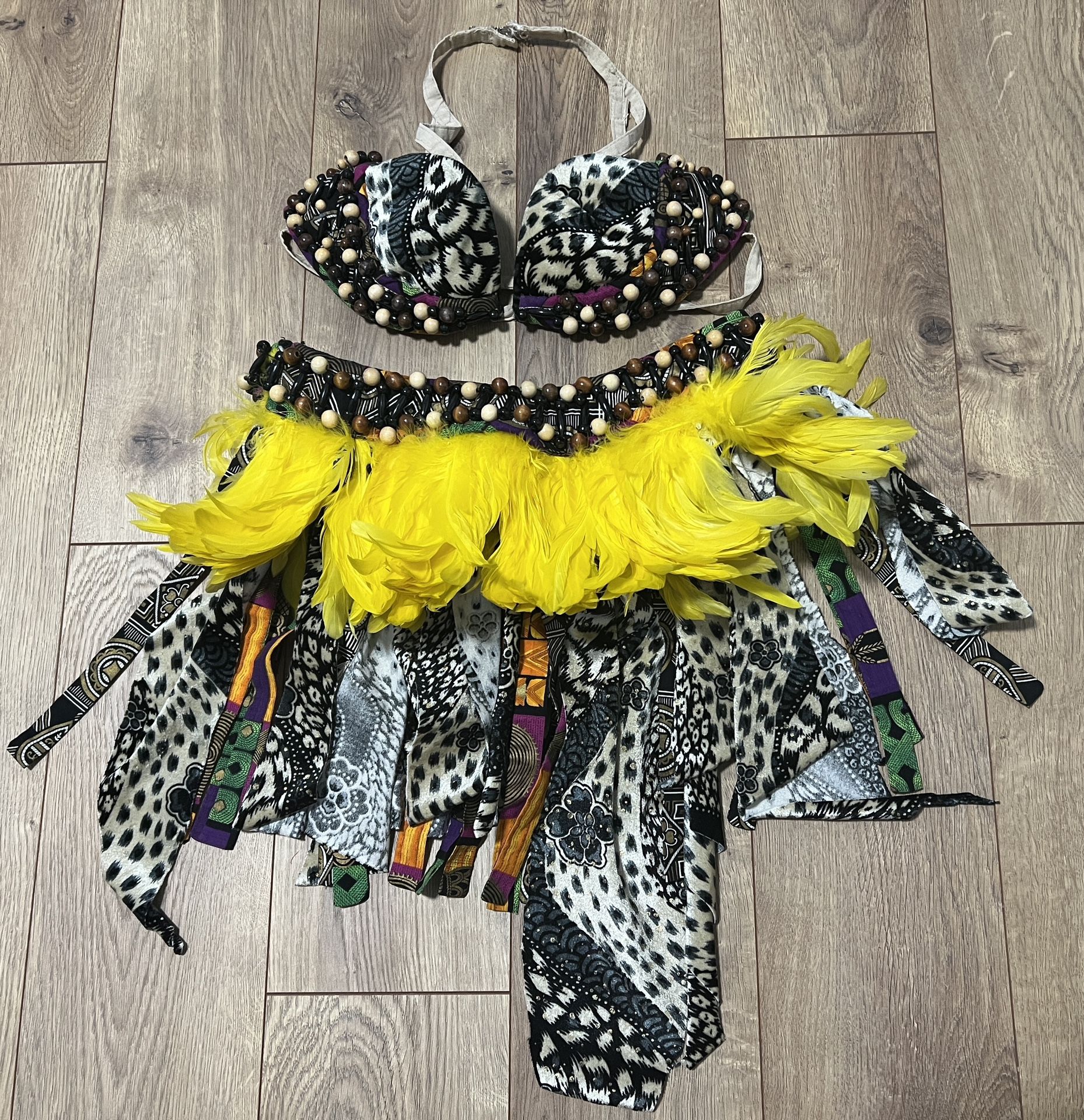 Actual Stage Show Showgirl Jungle Costume