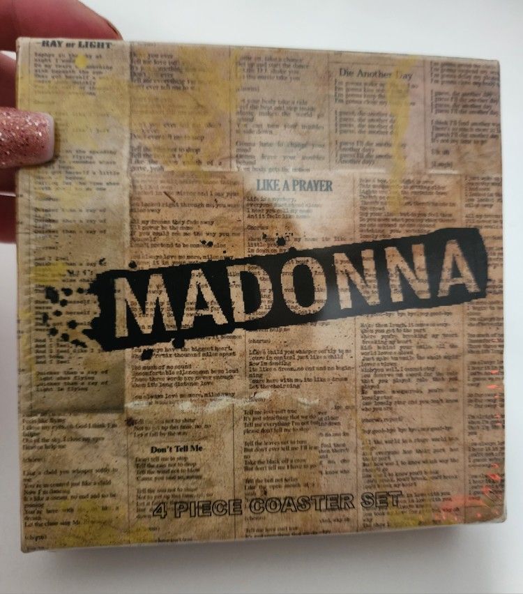 Madonna 4 Coasters Set '10 Boy Toy Tour BNIP
