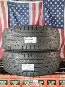 📍 2 Matching Used Tires P235/65R17 GOODYEAR ASSURANCE ALL SEASON 235 65 17