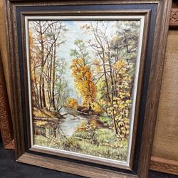 Magnificent Oil Painting On Canvas Russian Autumn Landscape by Russian Painter