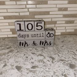 Wedding Countdown Blocks 