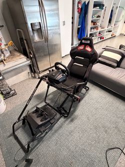 Next Level Racing Sim Rig with Wheel and Pedals