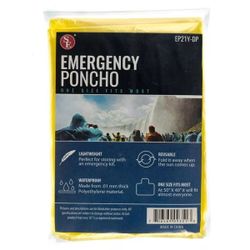 Lightweight Yellow Emergency Rain Poncho