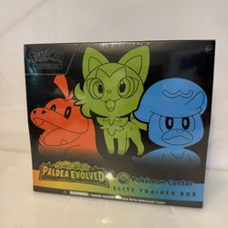 Paldea Evolved Pokemon Center ETB Elite Trainer Box *Mint* - New/Sealed Pokemon Cards