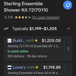 Shower  Kit 60x30 Right Side