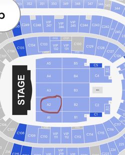 2 Bruno Mars Floor Seat Tickets for September 30
