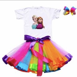 Frozen 4T Party Set Elsa Tutu Outfit