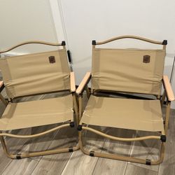 2pc Portable Folding Camping Chair