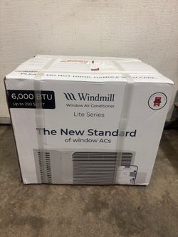 New 6000 BTU Window Air Conditioner White