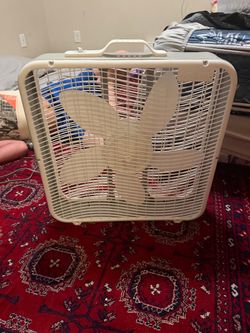 Large Box Fan - Portable Electric Floor Fan, Works Great $40