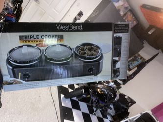Westbend Triple Cooker Serving Station 