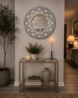 Round Mosaic Wall Mirror