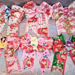 New Strawberry Shortcake Hair Bows - $3 Each or 2 For $5