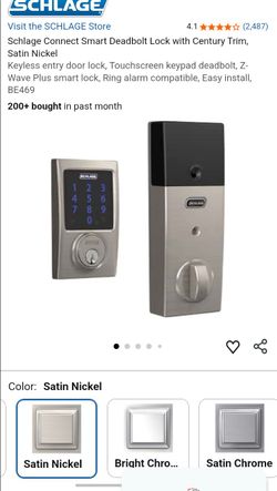 Schlage Connect Smart Deadbolt Lock Satin Nickel