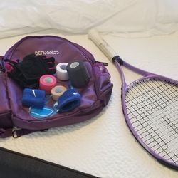 Tennis Racket Bag And Accessories For Girls Or Beginners