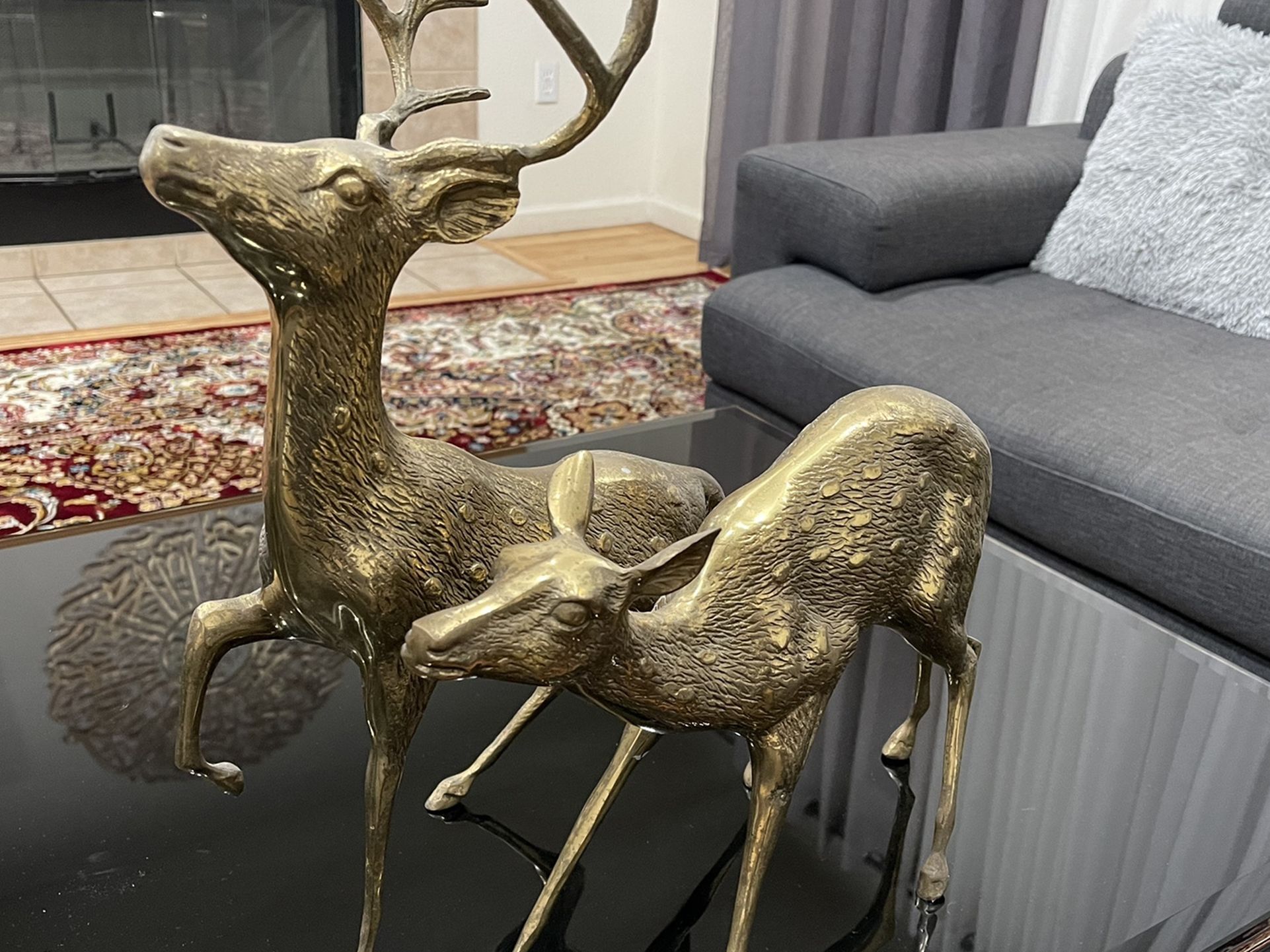 Brass Deer (Male And Female)